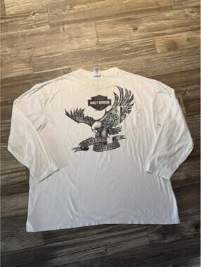 Vintage Eagles Harley Longsleeve Tee Sz 3XL